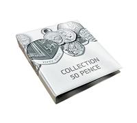 SCHULZ Album monete per 200 pezzi (bianco 50pence)