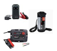Schumacher Electric - Kit Avventura: avviatore SBX504 + caricabatterie SPX457 + Inverter INV150 - avviatore 1000A al litio con powerbank + caricabatterie intelligente 1A 6/12V + convertitore 12V 230V
