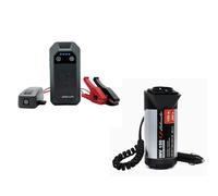 Schumacher Electric - Kit Roadtrip: avviatore SBX505 + inverter INV150 per auto e van - avviatore 1500A al litio con powerbank e lampada LED + convertitore 12V 230V 300W per energia in viaggio