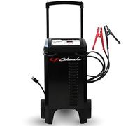 Schumacher SC1632 225A 6V/12V Caricabatterie completamente automatico con ruote e avviatore di emergenza - per auto, SUV, camion e barca - Modalità Boost 40A - Protezione da aggancio inverso