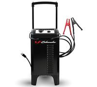 Schumacher SC1633 200 Amplifica a manovella 12 V/24 V con ruote e avviatore di emergenza - per auto, SUV, camion e barca - Timer manuale controllato da 135 minuti