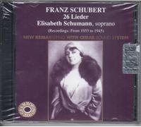 Schumann,Elisabeth - 26 Lieder
