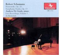 CLEMENTI / SZYMANOWSKI / SCHU Live Recordings 1 In Memoriam of Andrew de Gr (CD)
