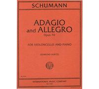 Schumann, Robert - Adagio and Allegro, Op. 70. For Cello and Piano. Edited by Kurtz. International
