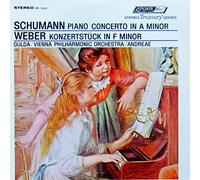 SCHUMANN Robert (Germania); SCHUMANN Robert (Germania); WEBER Carl Maria von (Germania); WEBER Carl Maria von (Germania) - SCHUMANN, Robert: Piano Concerto in A minor, op.54 - WEBER, Carl Maria von: Konzertstuck in F minor for piano and orchestra, op.79 -- Friedrich Gulda (piano), Vienna Philharmonic Orchestra ---London () Printed in USA