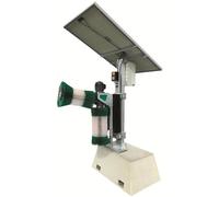Schurr Spazzola per bovini con impianto fotovoltaico, modello D22 per l'allevamento di bovini al pascolo