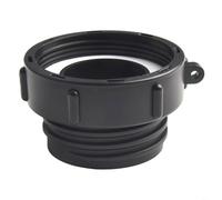 Schutz, adattatore per serbatoio IBC, connettore di scarico in plastica PP per serbatoi IBC, tappo dell'acqua da giardino con dimensioni da 62 mm a 54 mm o da 60 mm a 58 mm, nero (62 mm)