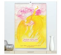 Schutz und Licht: Engelbilder mit Botschaften (hochwertiger Premium Wandkalender 2026 DIN A2 hoch), Kunstdruck in Hochglanz: Engel in Aquarell gemalt