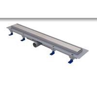 SCHWAB - Canalina per doccia standard, telaio in plastica, griglia da 850 mm, scarico da 40 mm, altezza 65 mm (regolabile 65 - 87 mm), telaio da 15 mm, portata 35 - 38 l/min (EN 1253 - 2), portata K3