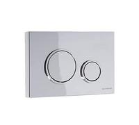 Schwab Vela placca di comando cromata lucida per cassetta wc incasso serie 199