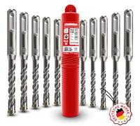 SCHWABENBACH® Set Punte Trapano SDS Plus 10 Pezzi - Ø 6 mm & 8 mm x 110 mm - Qualità Premium per Calcestruzzo e Pietra - Compatibile con Bosch, Hilti, Metabo - Non SDS Max