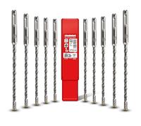 SCHWABENBACH® Set Punte Trapano SDS Plus 10 Pezzi - Ø 6 mm x 160 mm - Qualità Professionale per Calcestruzzo, Cemento Armato e Muratura - Per Martello Perforatore - Non SDS Max