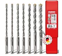 SCHWABENBACH® Set Punte Trapano SDS Plus 7 Pezzi - Ø 6/8/10/12/14 mm x 160 mm - Punte per Calcestruzzo e Pietra - Qualità Premium - Compatibile con Martelli Perforatori Bosch - Non SDS Max