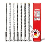 SCHWABENBACH® Set Punte Trapano SDS Plus 7 Pezzi - Ø 6/8/10/12/14 mm x 210 mm - Punte per Calcestruzzo e Pietra - Compatibile con Bosch, Hilti, Metabo - Per Martello Perforatore - Non SDS Max