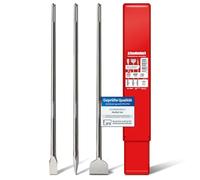SCHWABENBACH® Set Scalpelli SDS Max 600mm - 3 Pezzi 25 mm + 50 mm + Punta - Estremamente Robusti - Per Martello Demolitore - Set Scalpelli Premium (Non SDS Plus)