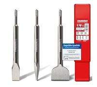 SCHWABENBACH® Set Scalpelli SDS Plus 250 mm - 3 Pezzi: 25 mm + 50 mm + Punta - Estremamente Robusti - Set Scalpelli Premium per Martello Perforatore (Non SDS Max)