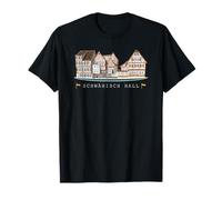 Schwäbisch Hall, Germania meridionale, disegno a mano Maglietta