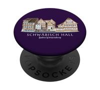Schwäbisch Hall, Germania meridionale, disegno a mano PopSockets PopGrip Adesivo