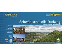 Schwäbische Alb Radweg: Von der Donau an den Bodensee, 1:50.000, 416 km