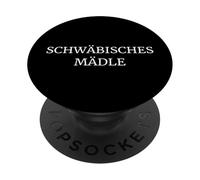 Schwäbisches Mädle for Her Swabia Swabian Woman Girl PopSockets PopGrip Adesivo
