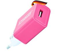 SCHWAIGER 230V ENCHUFE USB BLANCO/ROSA