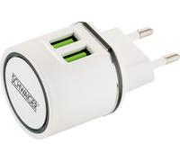 `Schwaiger 230V Ladeadap., 2xUSB 2.0 A Buchse 1 x E` ACC NUOVO
