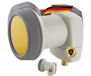 SCHWAIGER 302 Single LNB Low Noise Blockconverter Sun Protect digitale resistente al calore Cappuccio LNB Accessori per parabole satellitari Protezione dalle intemperie grigio chiaro