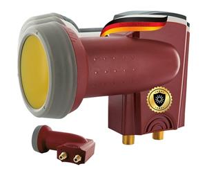 SCHWAIGER 357 Twin Low Noise Blockconverter Sun Protect digitale resistente al calore tappo LNB per parabola satellitare accessori per multi-switch protezione dalle intemperie rosso