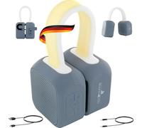 SCHWAIGER 661699 Altoparlante Bluetooth music box stereo banda luminosa magnetica appendibile IPX5 impermeabile portatile wireless 15h batteria USB-C 10m di portata