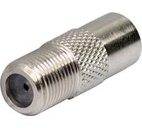 Schwaiger - Adattatore F su spina coassiale, colore: Argento
