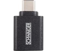 SCHWAIGER Adattatore USB 3.1C->USB3.0A nero