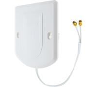 SCHWAIGER Antenna esterna, ricezione del segnale per reti 5G e LTE, colore | Tecnologia MIMO con 2 connettori SMA I antenna esterna a banda larga 600-6000 MHz I con montaggio a ventosa flessibile e cavo