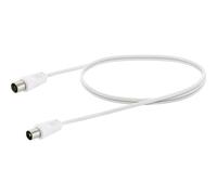 Schwaiger Antenna, SAT Cavo [1x Spina IEC - 1x Presa IEC] 1.5 m Bianco