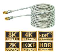 Schwaiger Cavo Per Antenna 15M 110DB IEC Coassiale Cavo Coax 8K 4K HD TV Presa