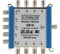 Schwaiger - Commutatore multiplo (fino a 16 utenti, non necessita di alimentazione; adatto per DVB-T2)