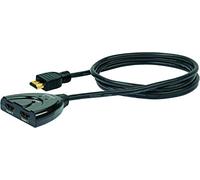Schwaiger hdm21 a 531 verteilerkabel (HDMI, 2 x Buchse auf Stecker, 0,7 m) Schwarz