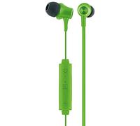 SCHWAIGER KH710BTG 511 - Cuffie in-ear Bluetooth con cuscinetti in silicone, con pulsante di accettazione, jack per cancellazione del rumore, wireless, 0,7 m, 108 dB, colore: verde