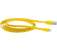 SCHWAIGER -KL10 511- Lightning Sync & Cavo di ricarica con metro a nastro | Connettore USB 2.0 A > Connettore Lightning | Per la ricarica e la sincronizzazione di dispositivi mobili