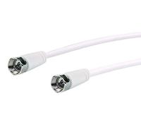 Schwaiger KVC215052 cavo di collegamento satellitare (75 db, 1,5 m, F-spina su F-Spina) Bianco