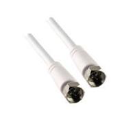 Schwaiger KVC250 052 cavo coassiale 5 m F Bianco (Schwaiger antennekabel - 5 m) NEW