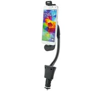 Schwaiger LHSA300M 513 - Supporto da auto per cellulare, a collo di cigno, con presa Micro USB, 12 V