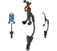 Schwaiger LHSP200 513 universale per Smartphone (Set di 2) con gooseneck-black