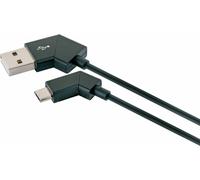 SCHWAIGER CABLE USB 2.0 - USB 2.0 MICRO B ST., 1.2M, NEGRO
