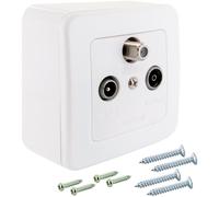 Schwaiger Multimedia Passante Data Sat Radio TV BK Antenna A Parete