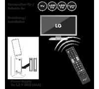 Schwaiger UFB100LG 533 telecomando IR Wireless TV Pulsanti (Schwaiger fjernstyring - sort) NEW