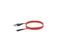 SCHWAIGER USB 2.0 CABLE M. A-APPLE LIGHTNING 1,2M ROJO
