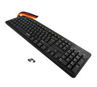 Schwaiger Tastatur kabellos USB 2.0A schwarz NUOVO