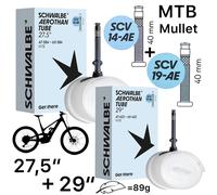 Schwalbe Aerothan Luce Mullet Tubo 27,5 "+ 29 " SCV14-AE + SCV19-AE Clik Valvola
