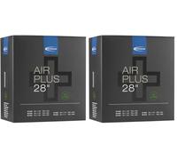 Schwalbe Air Plus - Tubo flessibile, nero, taglia unica (Confezione da 2)