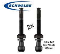 Schwalbe Bicicletta Clik Valvola Scv Klick Sistema Tublessventiele 60mm Set 2St